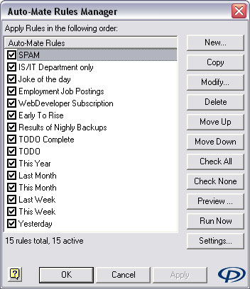 Screenshot of Auto-Mate Add-in for Outlook