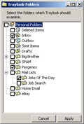 Traylook Folders Select Window